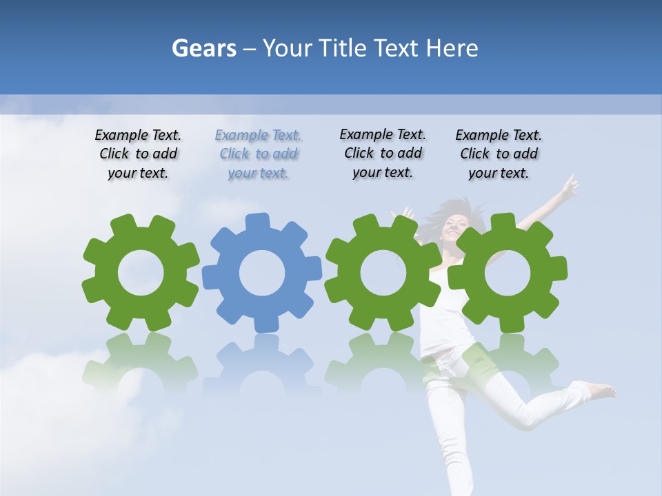 Cloud Fashion Beauty PowerPoint Template