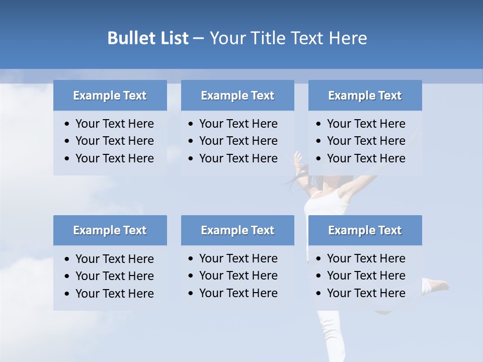 Cloud Fashion Beauty PowerPoint Template