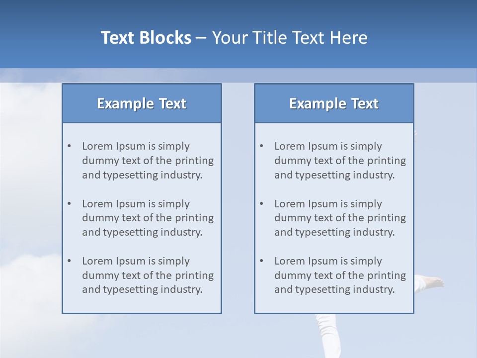 Cloud Fashion Beauty PowerPoint Template