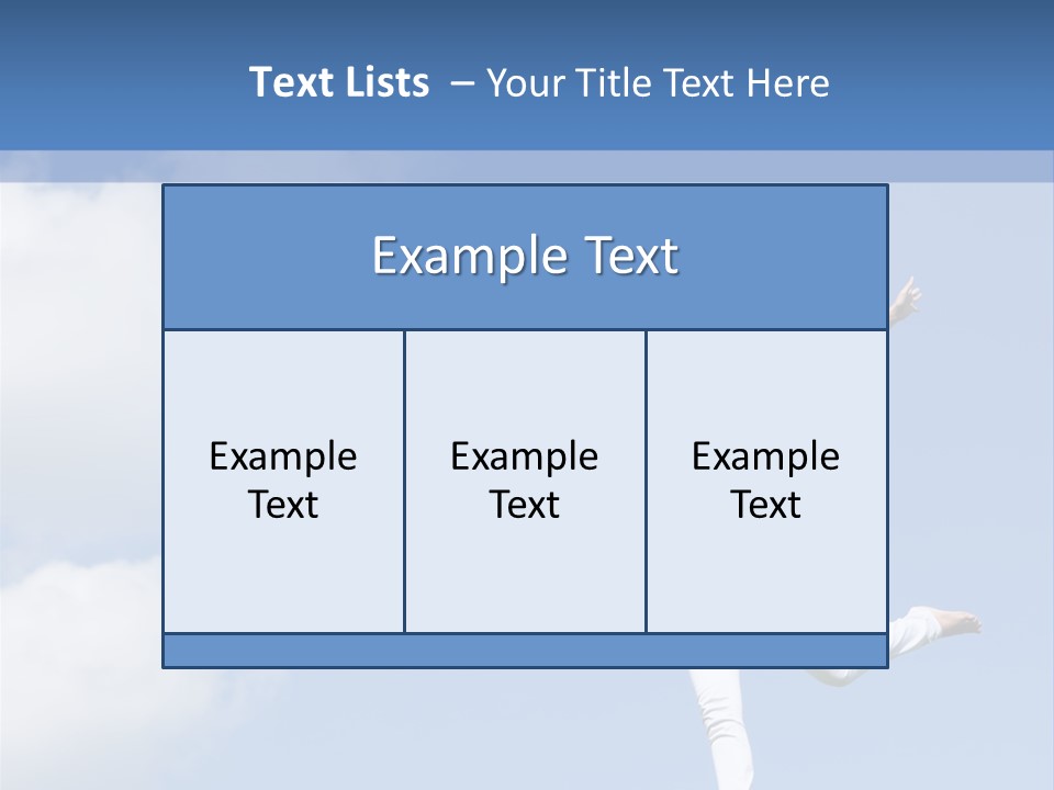 Cloud Fashion Beauty PowerPoint Template