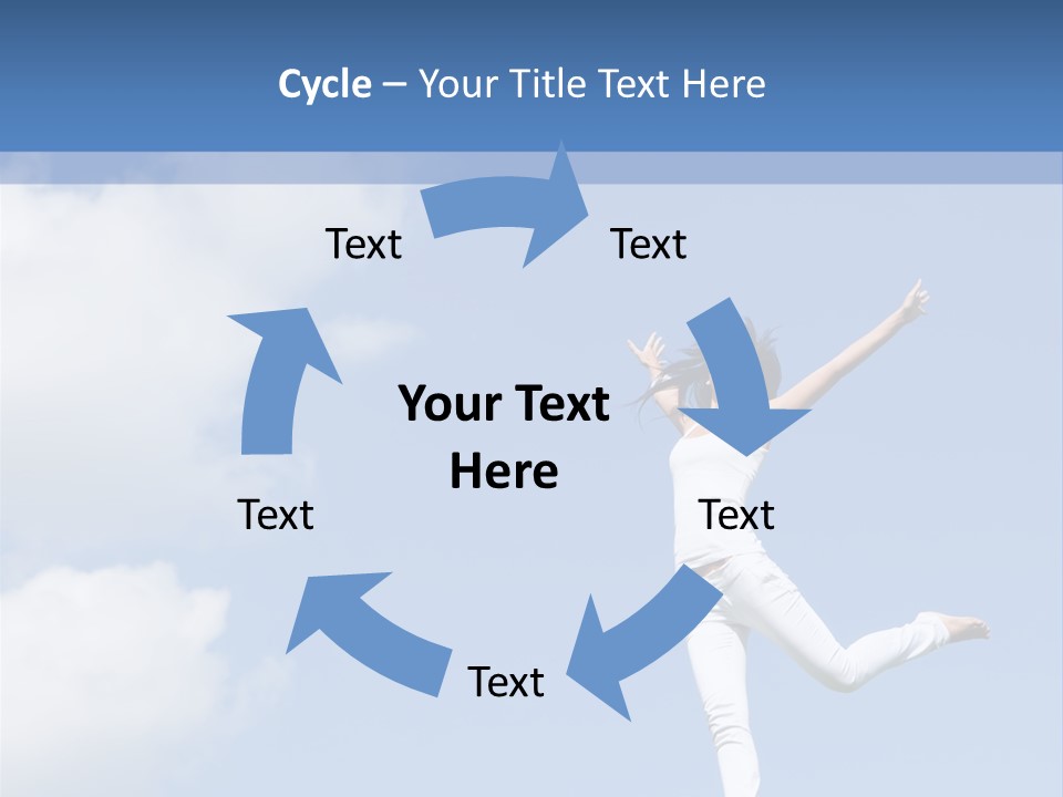 Cloud Fashion Beauty PowerPoint Template