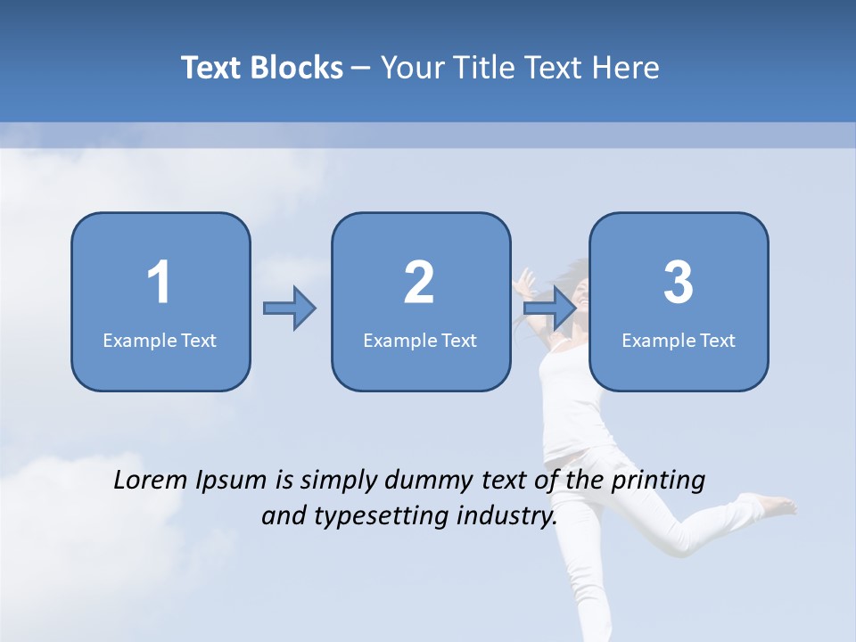 Cloud Fashion Beauty PowerPoint Template