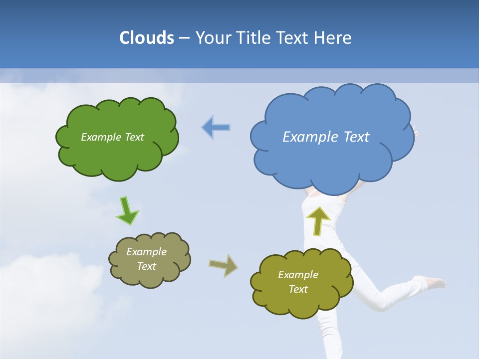 Cloud Fashion Beauty PowerPoint Template