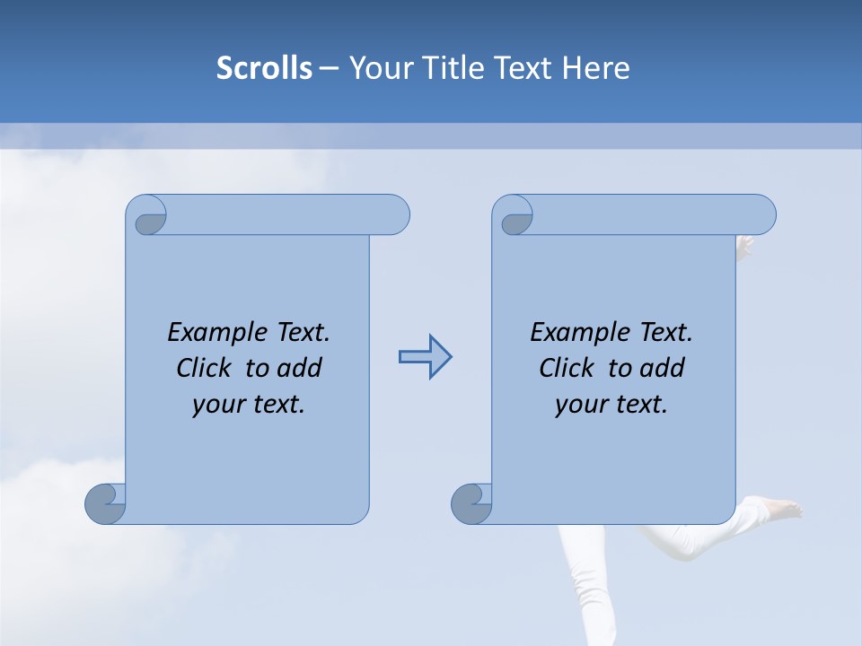 Cloud Fashion Beauty PowerPoint Template
