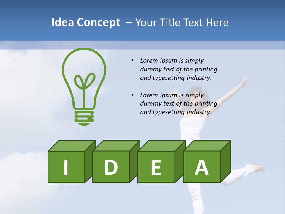 Cloud Fashion Beauty PowerPoint Template