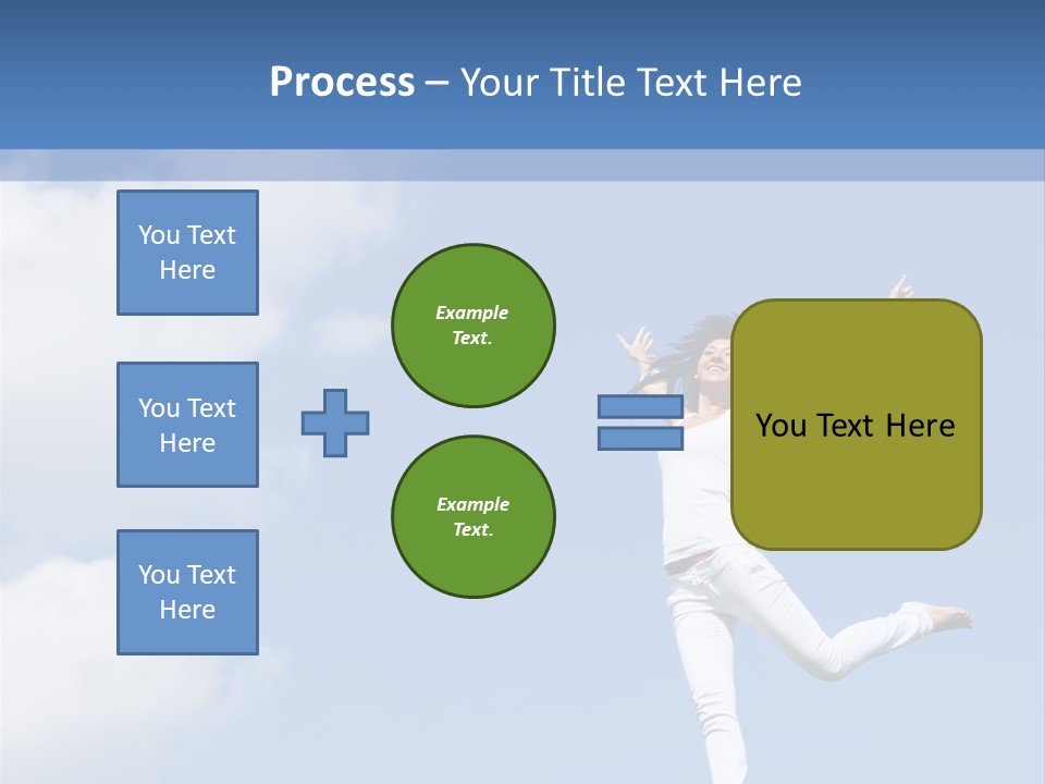 Cloud Fashion Beauty PowerPoint Template