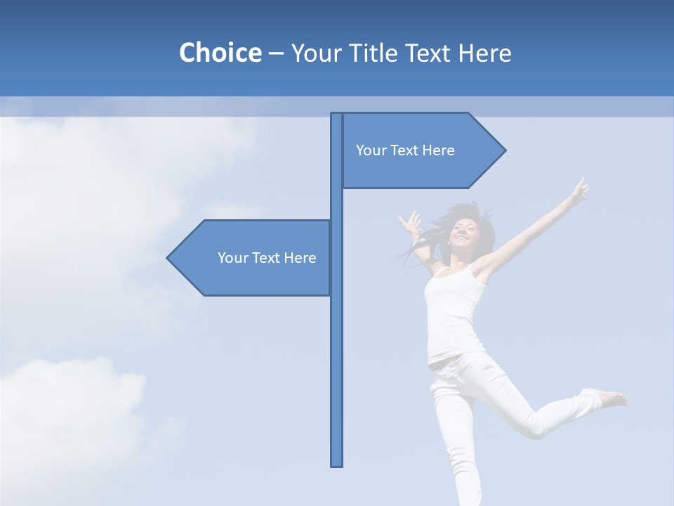Cloud Fashion Beauty PowerPoint Template