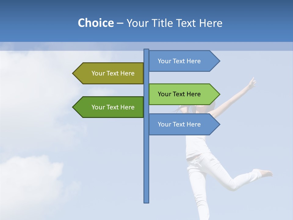 Cloud Fashion Beauty PowerPoint Template