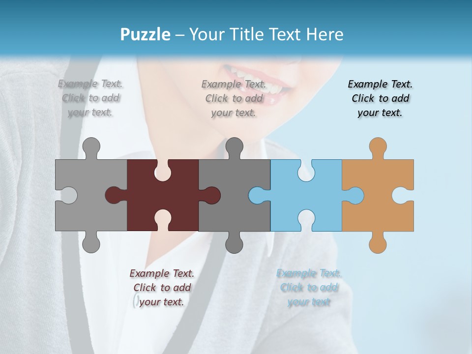 Lady Cheerful  PowerPoint Template