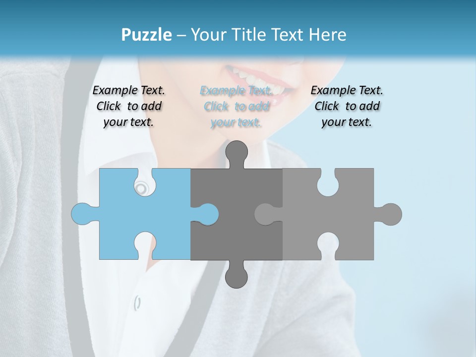 Lady Cheerful  PowerPoint Template