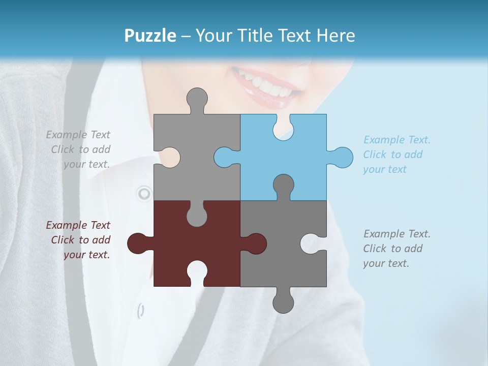 Lady Cheerful  PowerPoint Template