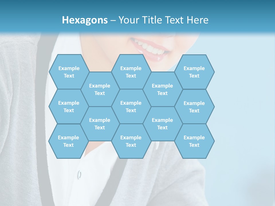 Lady Cheerful  PowerPoint Template