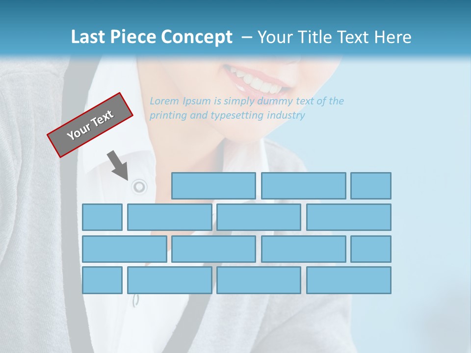 Lady Cheerful  PowerPoint Template