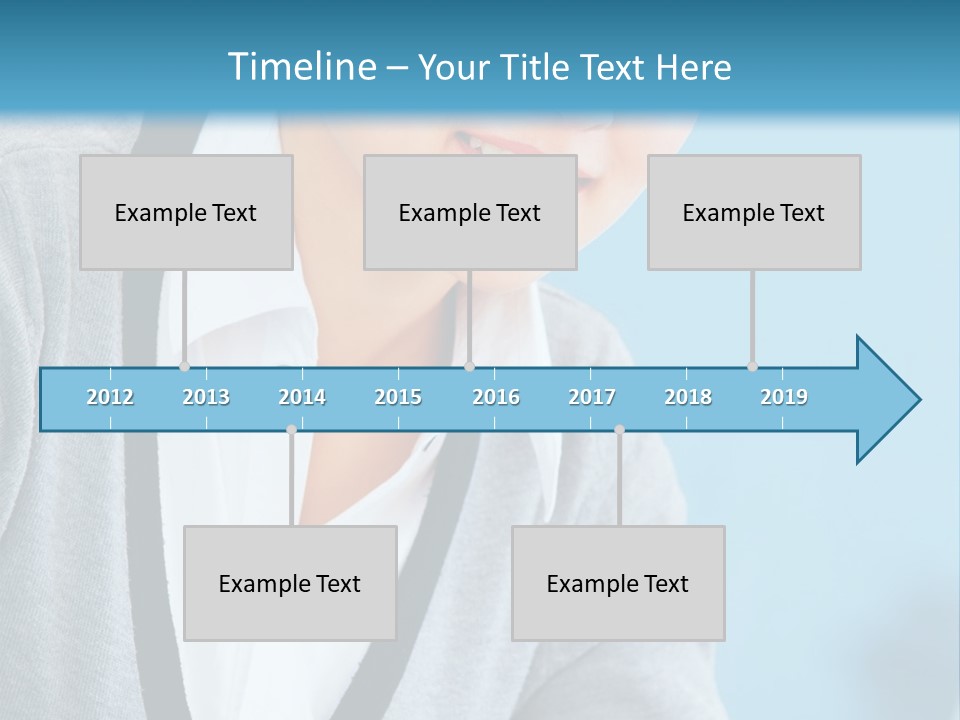 Lady Cheerful  PowerPoint Template