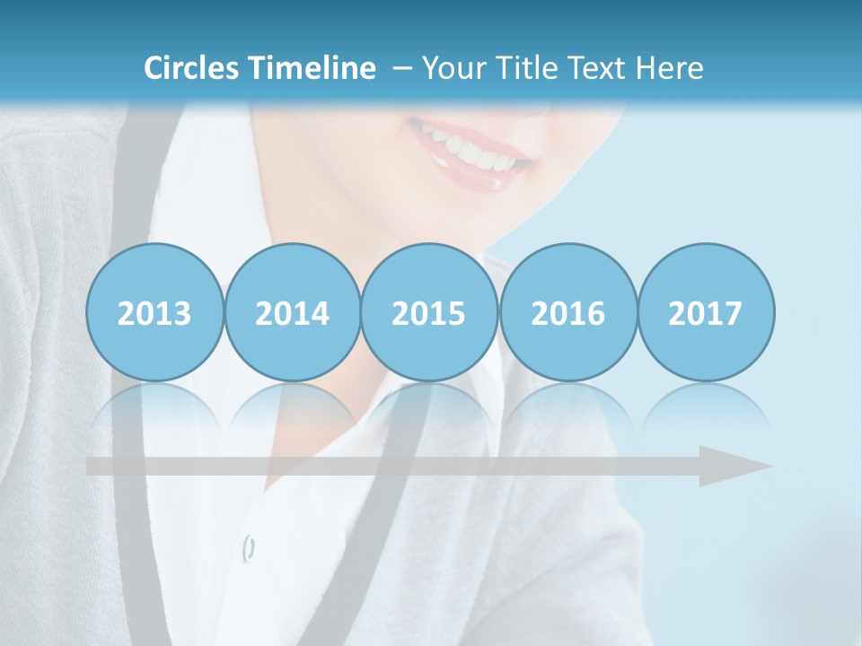 Lady Cheerful  PowerPoint Template