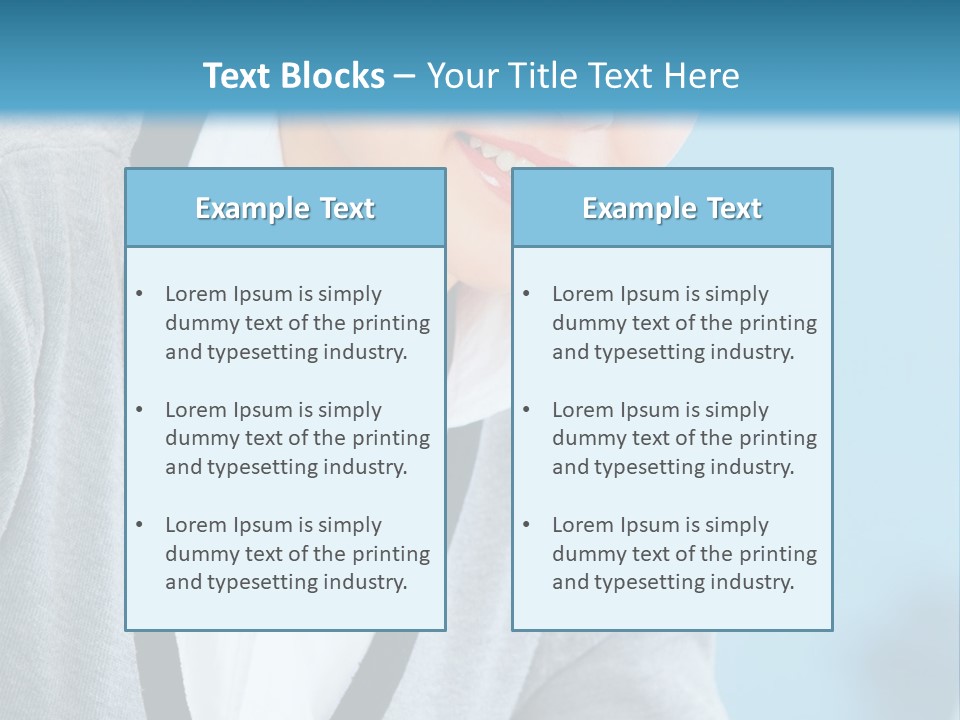 Lady Cheerful  PowerPoint Template