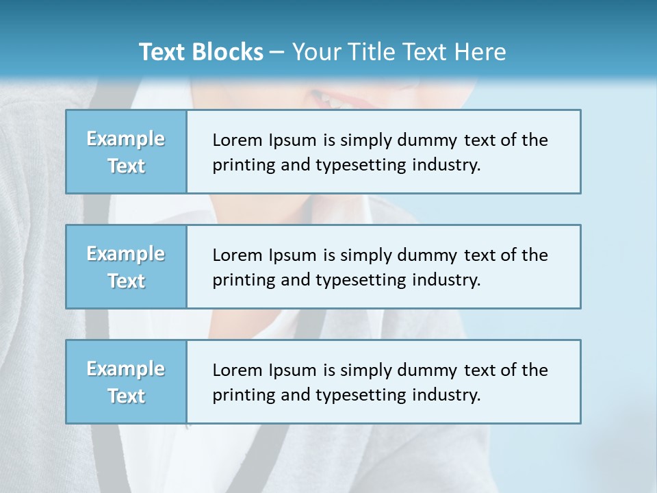Lady Cheerful  PowerPoint Template