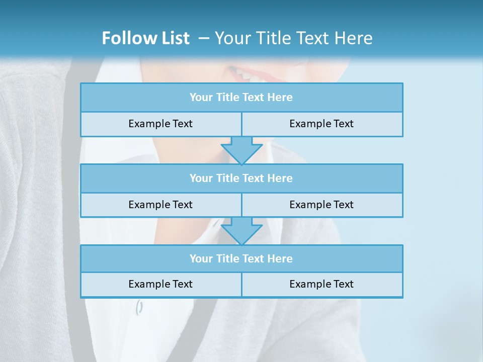 Lady Cheerful  PowerPoint Template