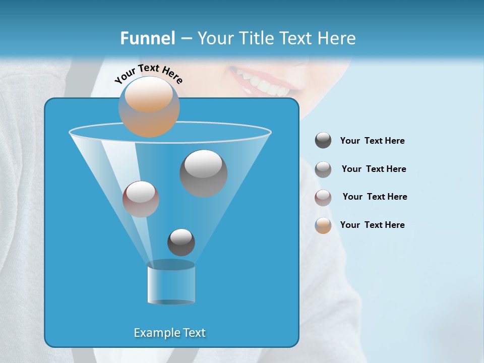 Lady Cheerful  PowerPoint Template