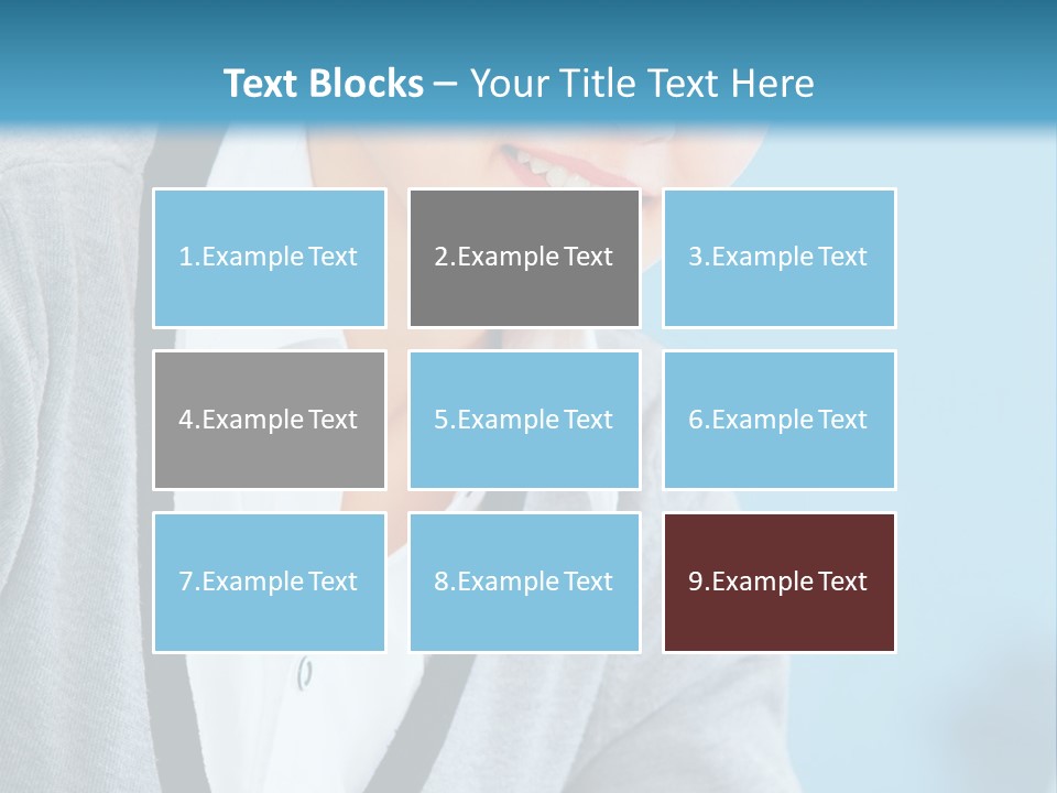 Lady Cheerful  PowerPoint Template