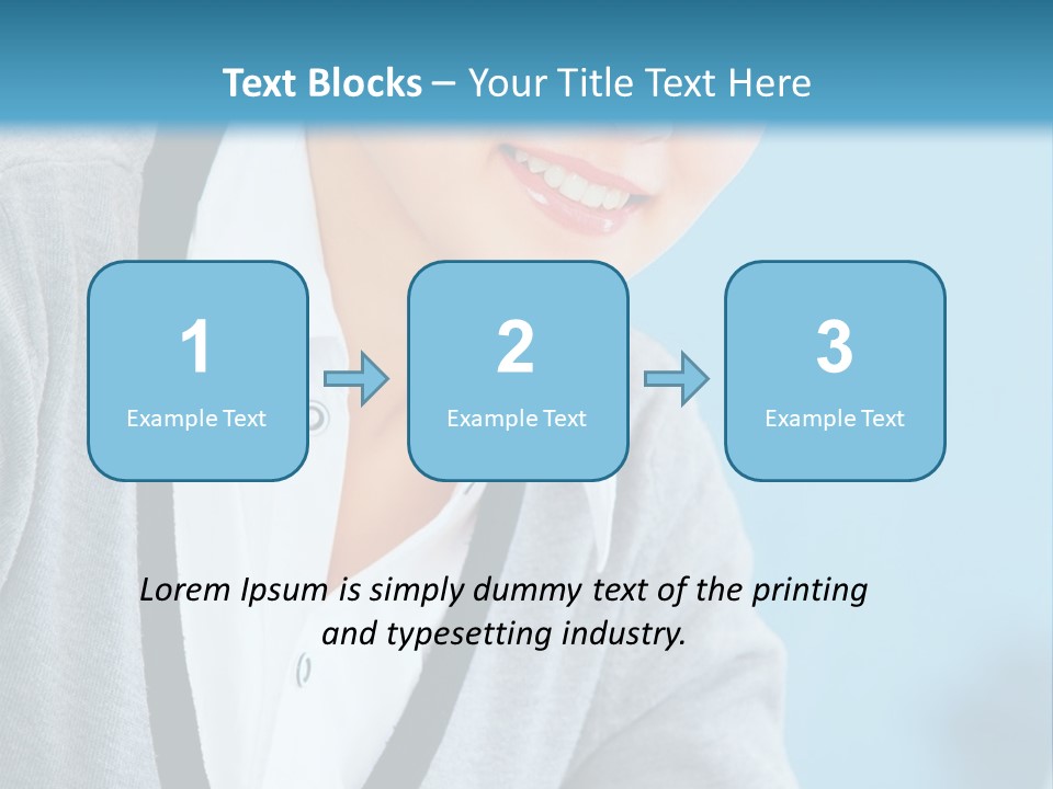 Lady Cheerful  PowerPoint Template