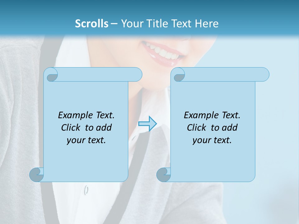 Lady Cheerful  PowerPoint Template