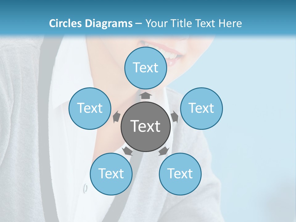 Lady Cheerful  PowerPoint Template