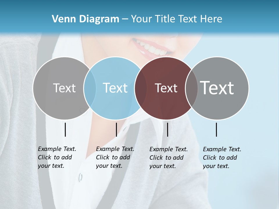 Lady Cheerful  PowerPoint Template