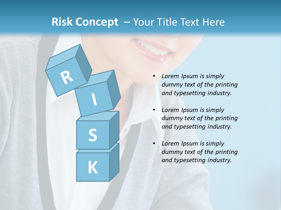 Lady Cheerful  PowerPoint Template