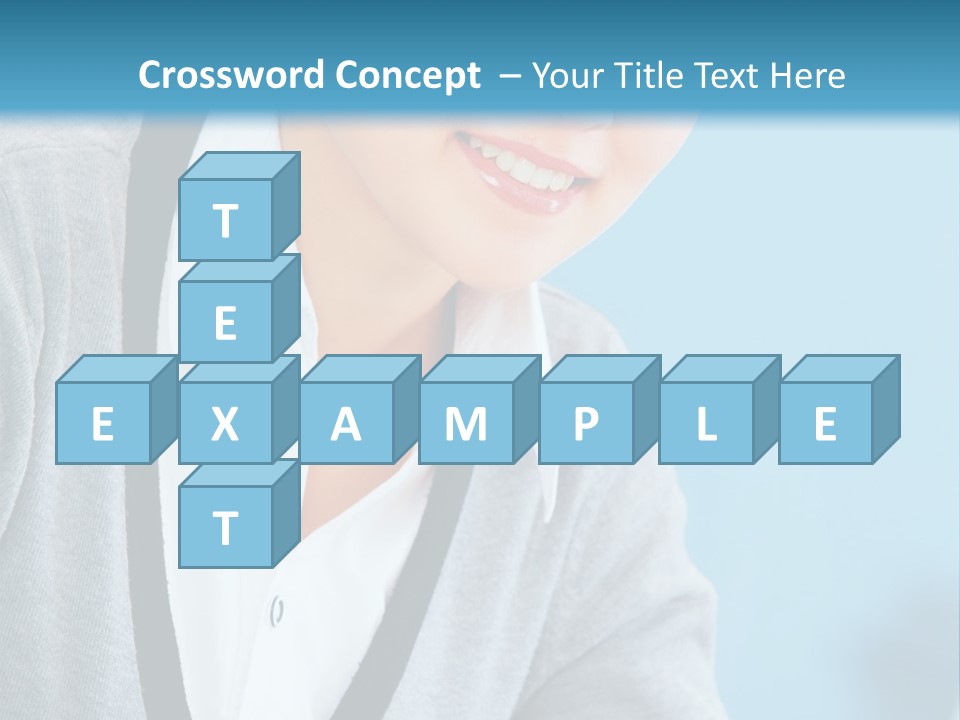 Lady Cheerful  PowerPoint Template