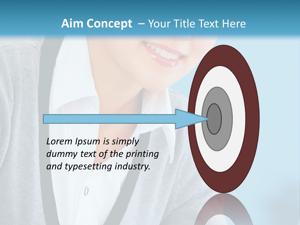 Lady Cheerful  PowerPoint Template