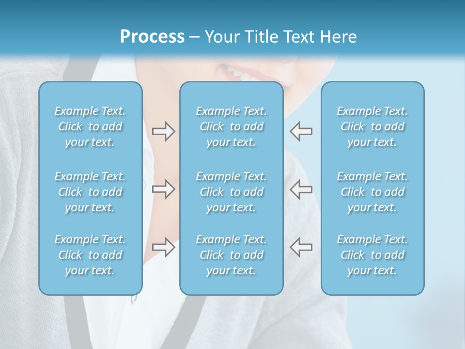 Lady Cheerful  PowerPoint Template