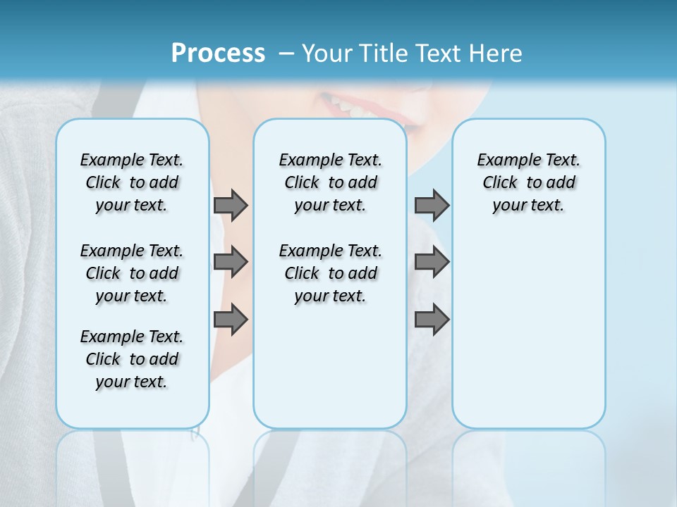 Lady Cheerful  PowerPoint Template