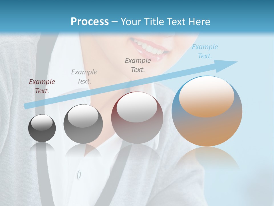 Lady Cheerful  PowerPoint Template