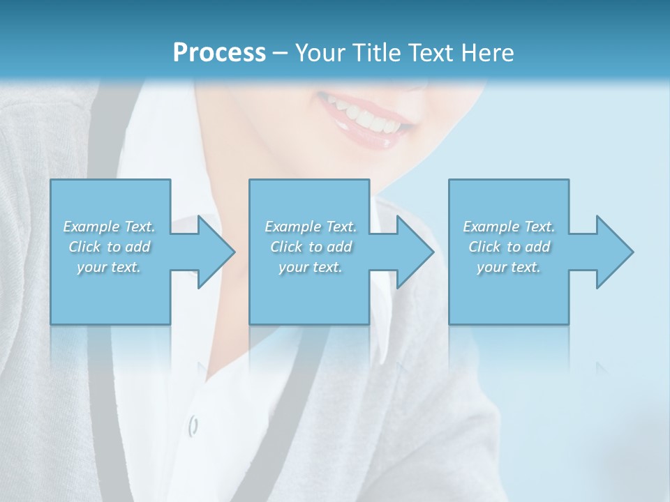 Lady Cheerful  PowerPoint Template