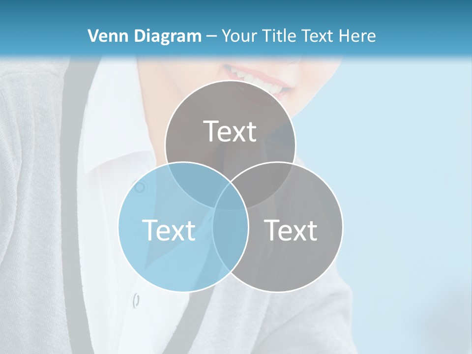 Lady Cheerful  PowerPoint Template