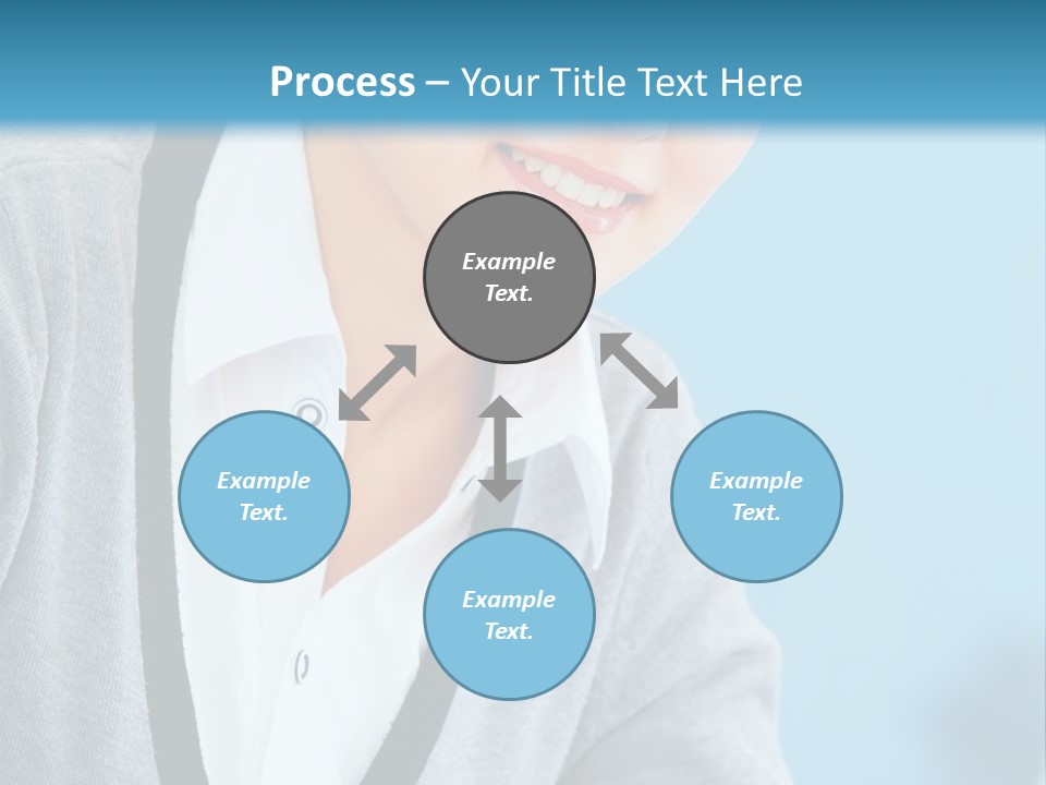 Lady Cheerful  PowerPoint Template