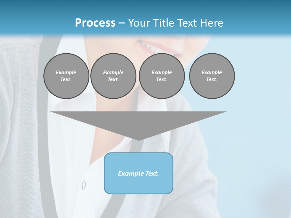 Lady Cheerful  PowerPoint Template