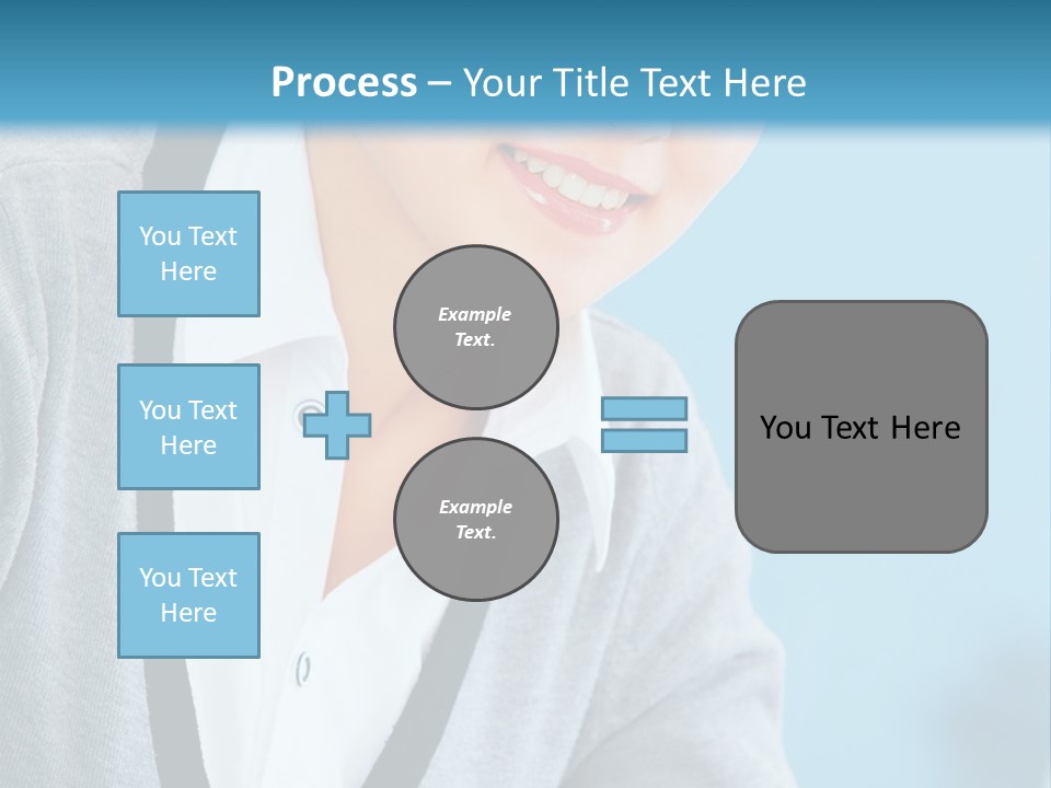 Lady Cheerful  PowerPoint Template