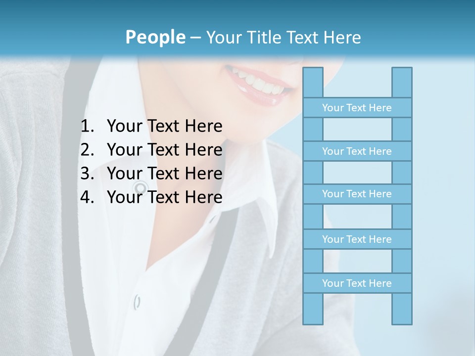 Lady Cheerful  PowerPoint Template