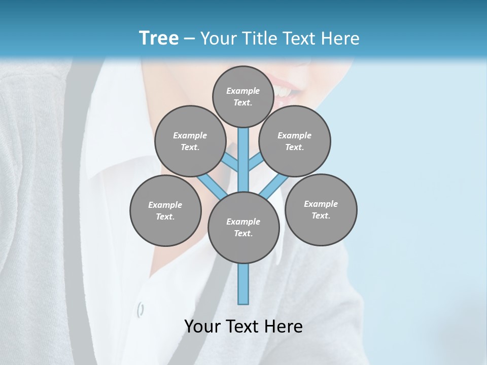 Lady Cheerful  PowerPoint Template