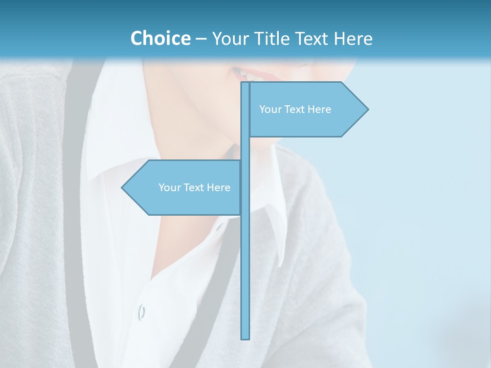 Lady Cheerful  PowerPoint Template