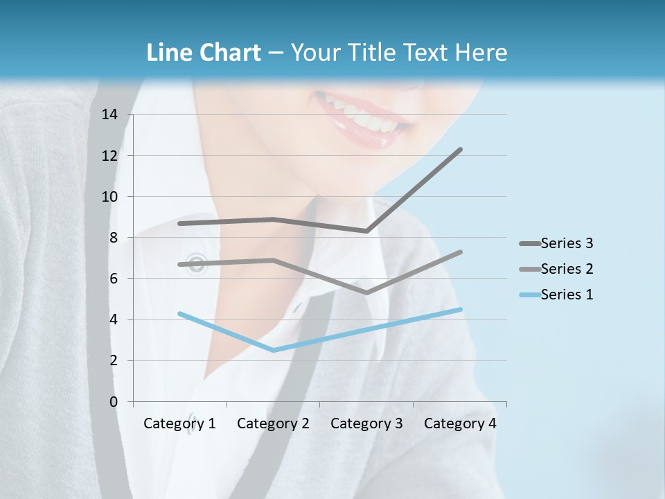 Lady Cheerful  PowerPoint Template