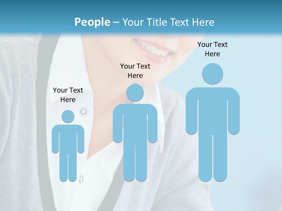 Lady Cheerful  PowerPoint Template