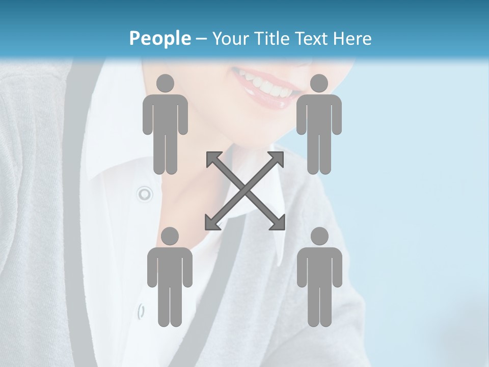 Lady Cheerful  PowerPoint Template