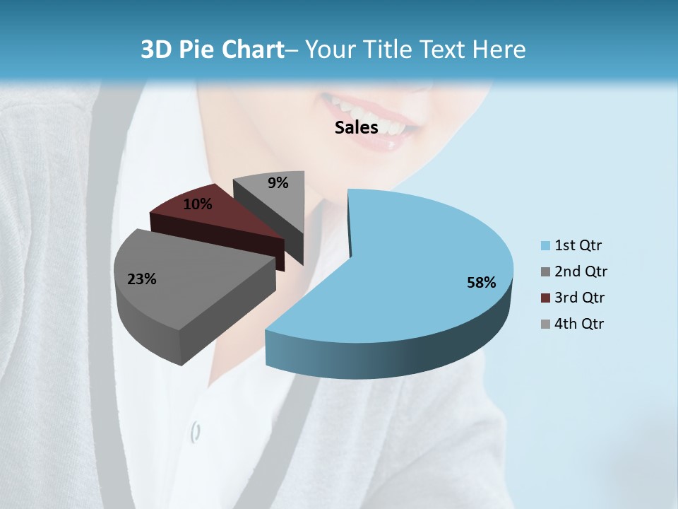 Lady Cheerful  PowerPoint Template