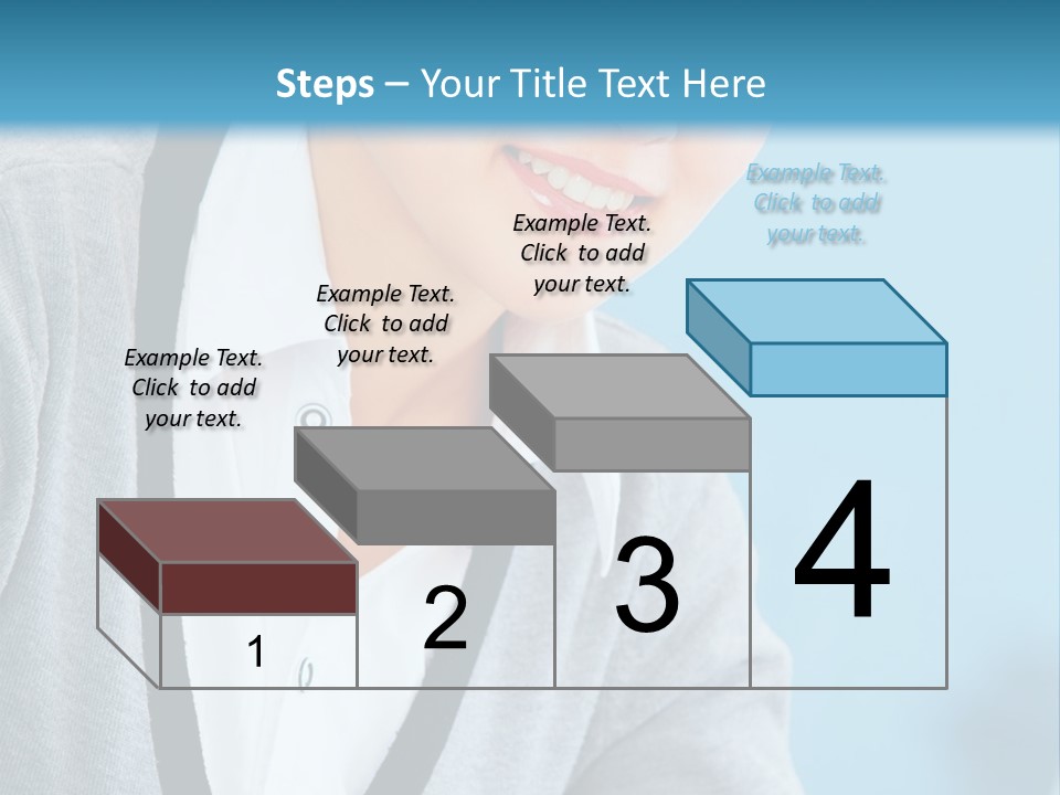 Lady Cheerful  PowerPoint Template