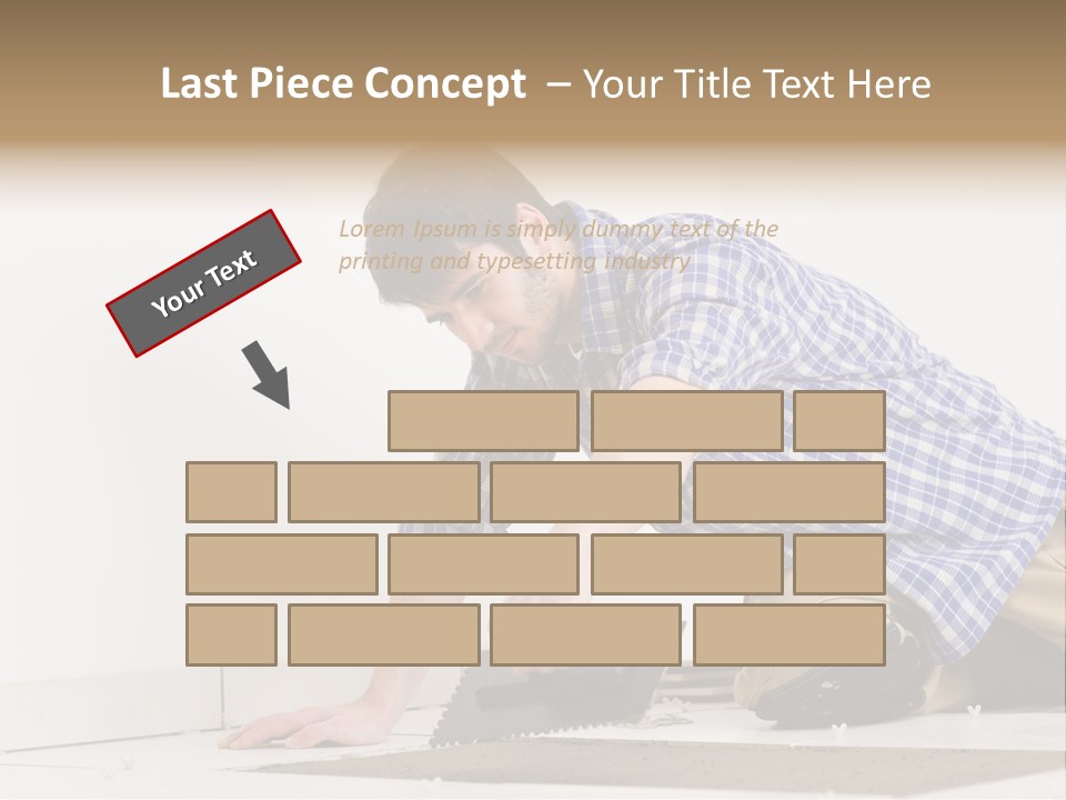 Construction Tool Trowel PowerPoint Template