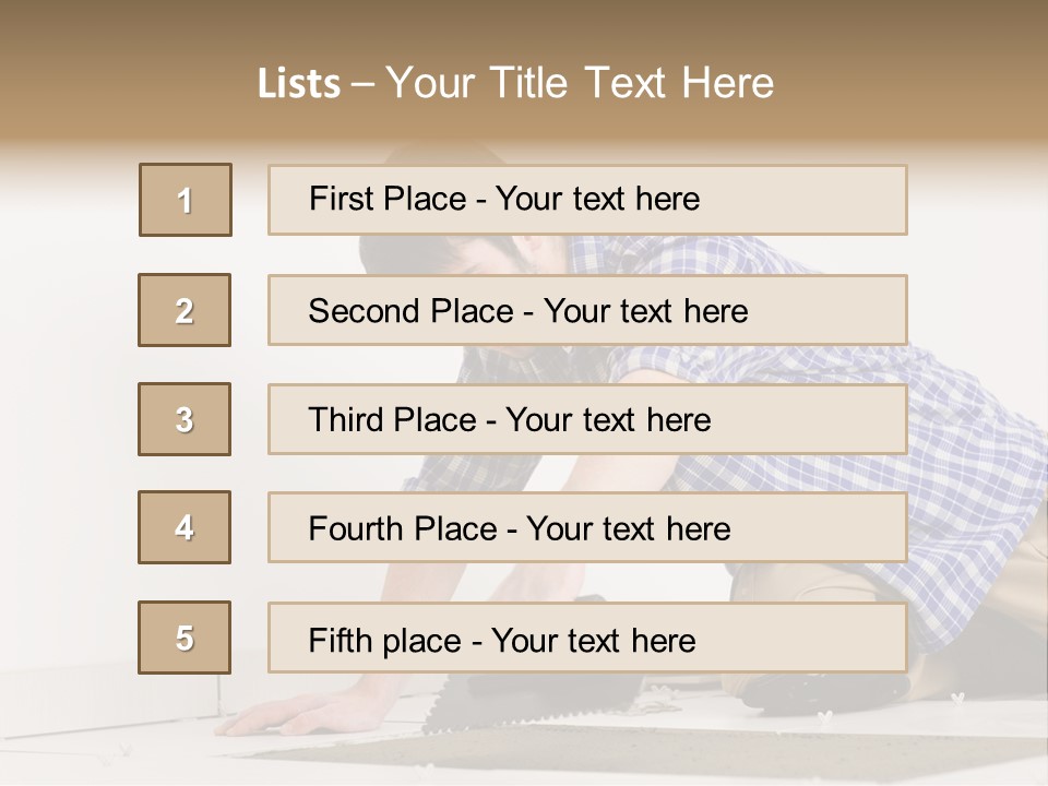 Construction Tool Trowel PowerPoint Template