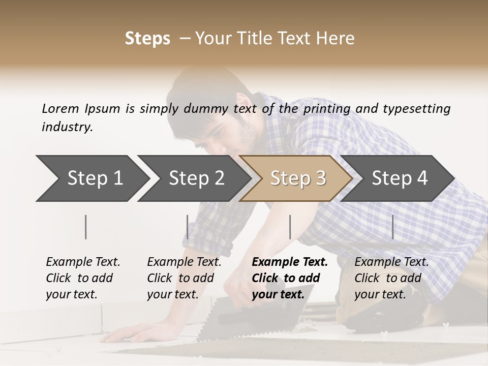 Construction Tool Trowel PowerPoint Template